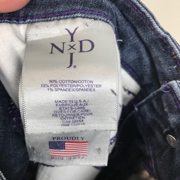 NYDJ 6 PETITE dark wash jeans straight leg - Picture 8 of 8